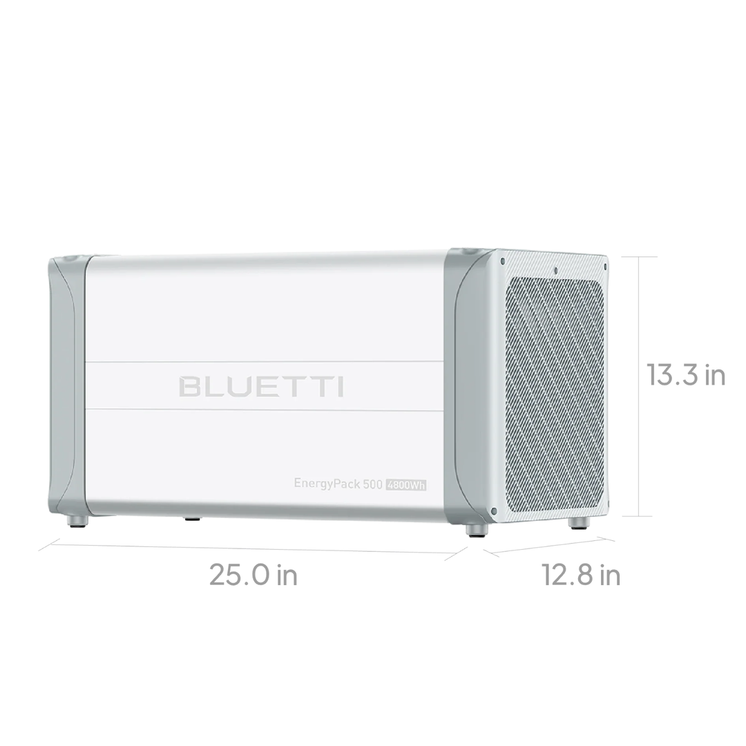 Bluetti EnergyPack 500 Battery Pack 4.8kWh LiFePO4 NEMA 4X Reliable Backup