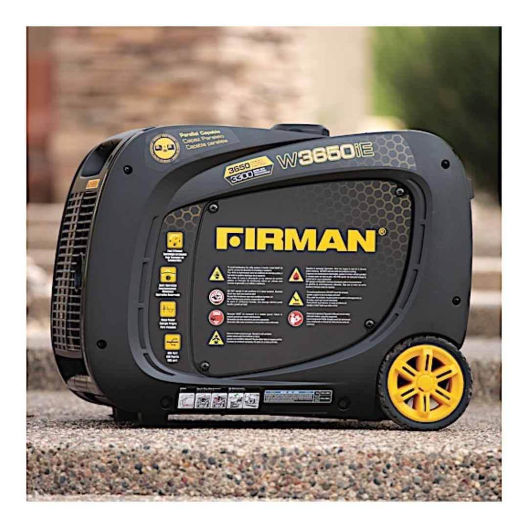 Firman Inverter 3650/3300W Electric Start Portable Gasoline Generator W03382 - POWER FIT SHOP — Powering Preparedness, Health &amp; Home