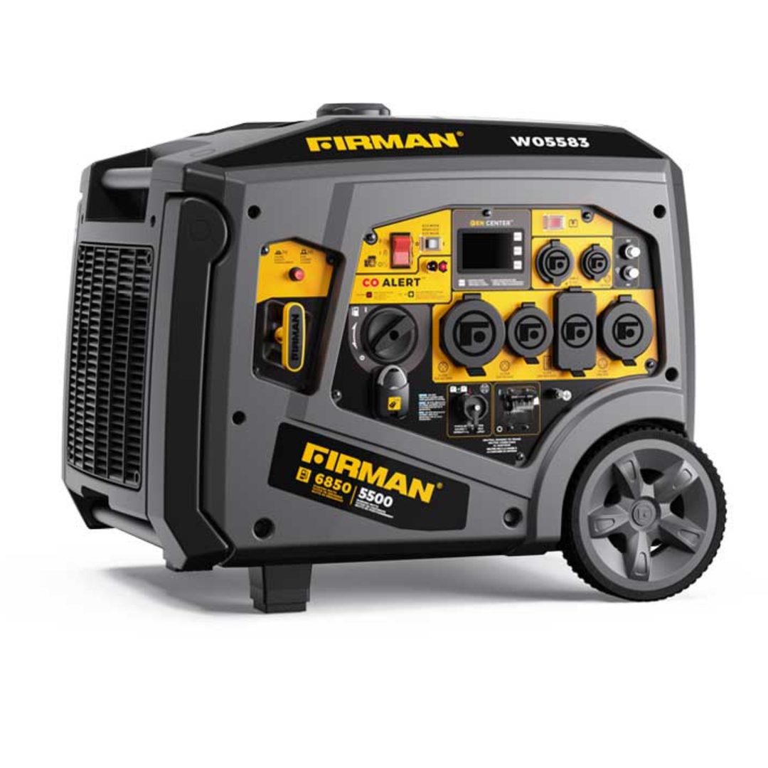 Firman 6850/5500W Gas Portable Generator 120V CO Alert Recoil Start W05583 - POWER FIT SHOP — Powering Preparedness, Health &amp; Home