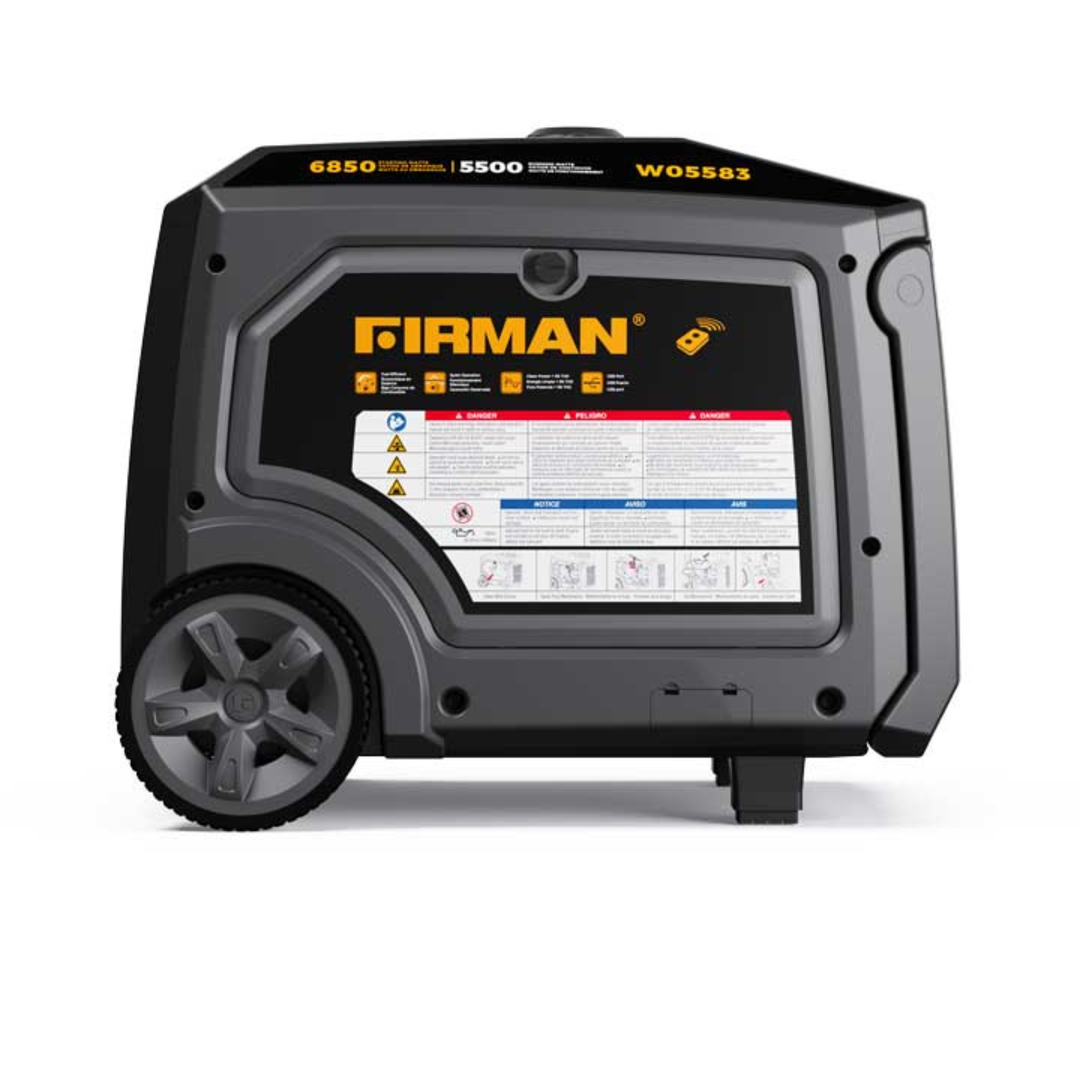 Firman 6850/5500W Gas Portable Generator 120V CO Alert Recoil Start W05583 - POWER FIT SHOP — Powering Preparedness, Health &amp; Home
