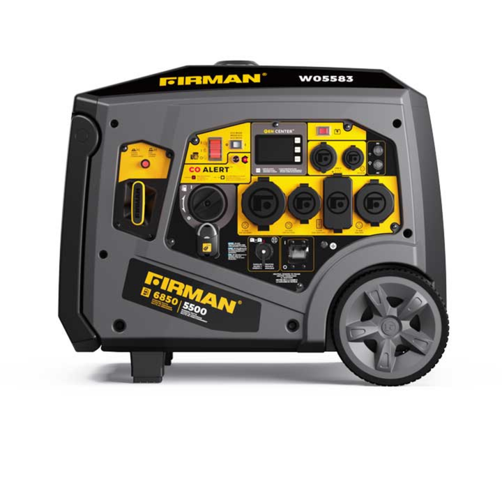 Firman 6850/5500W Gas Portable Generator 120V CO Alert Recoil Start W05583 - POWER FIT SHOP — Powering Preparedness, Health &amp; Home