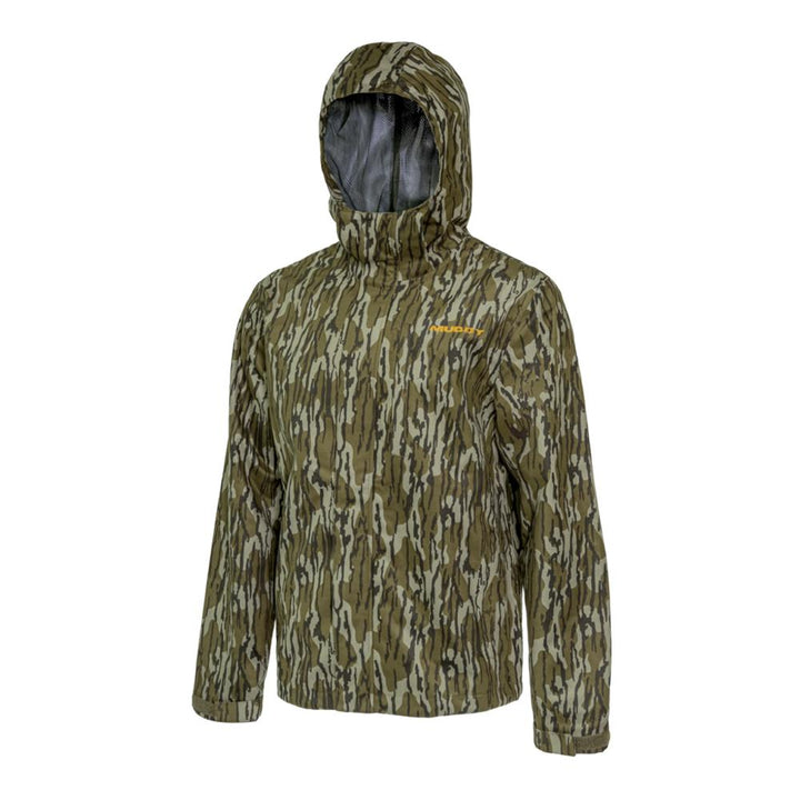 Muddy TRX Lightweight Rain Jacket Mossy Oak Bottomland Waterproof Size Small