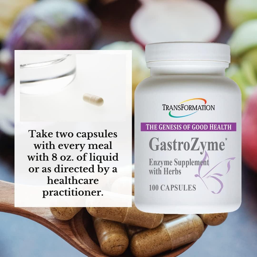 Transformation Enzymes GastroZyme Supports Digestive Health 100 Capsules