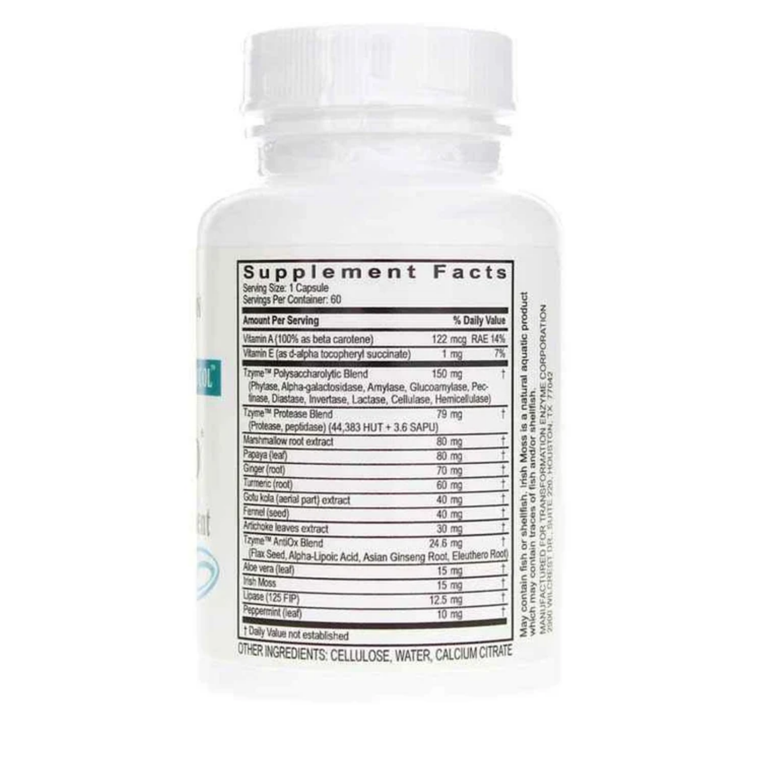 Transformation Enzymes Gastro Plant-Based Digestive Support Enzyme Blend 90 Caps