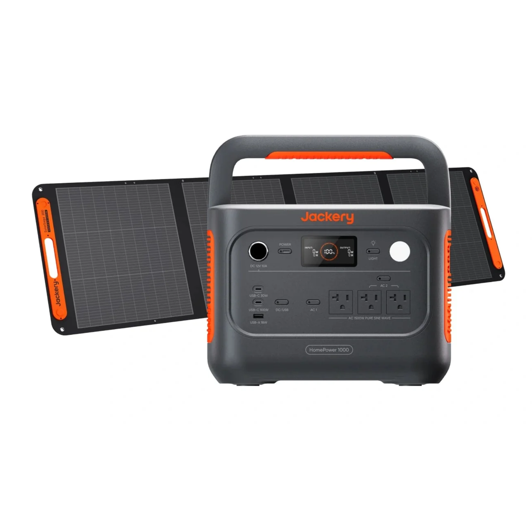 Jackery HomePower 1000 v2 Portable Backup 1024Wh with SolarSaga 200W Panel