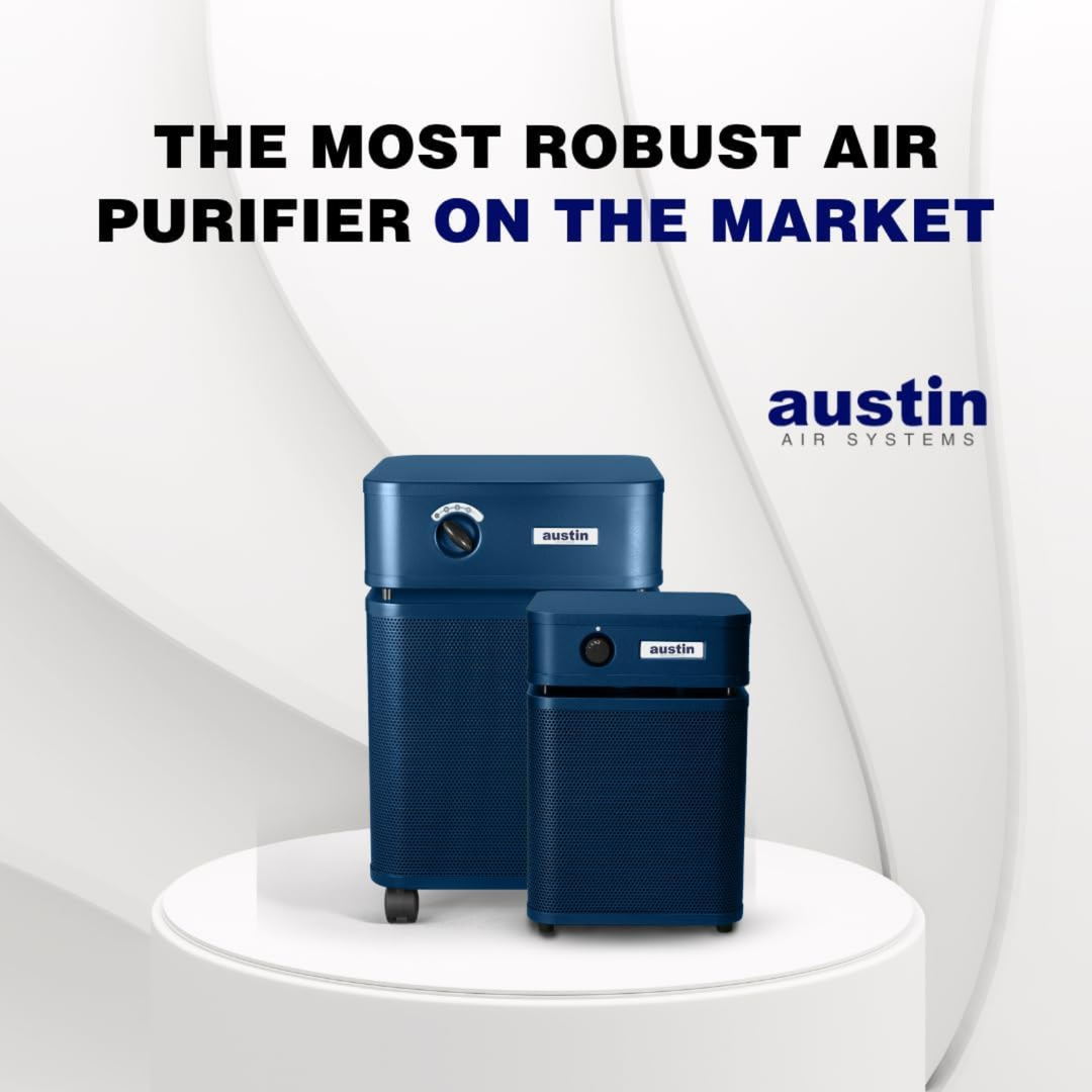 Austin Air HealthMate Plus HEPA Standard – 110–120V (USA Model) – Midnight Blue