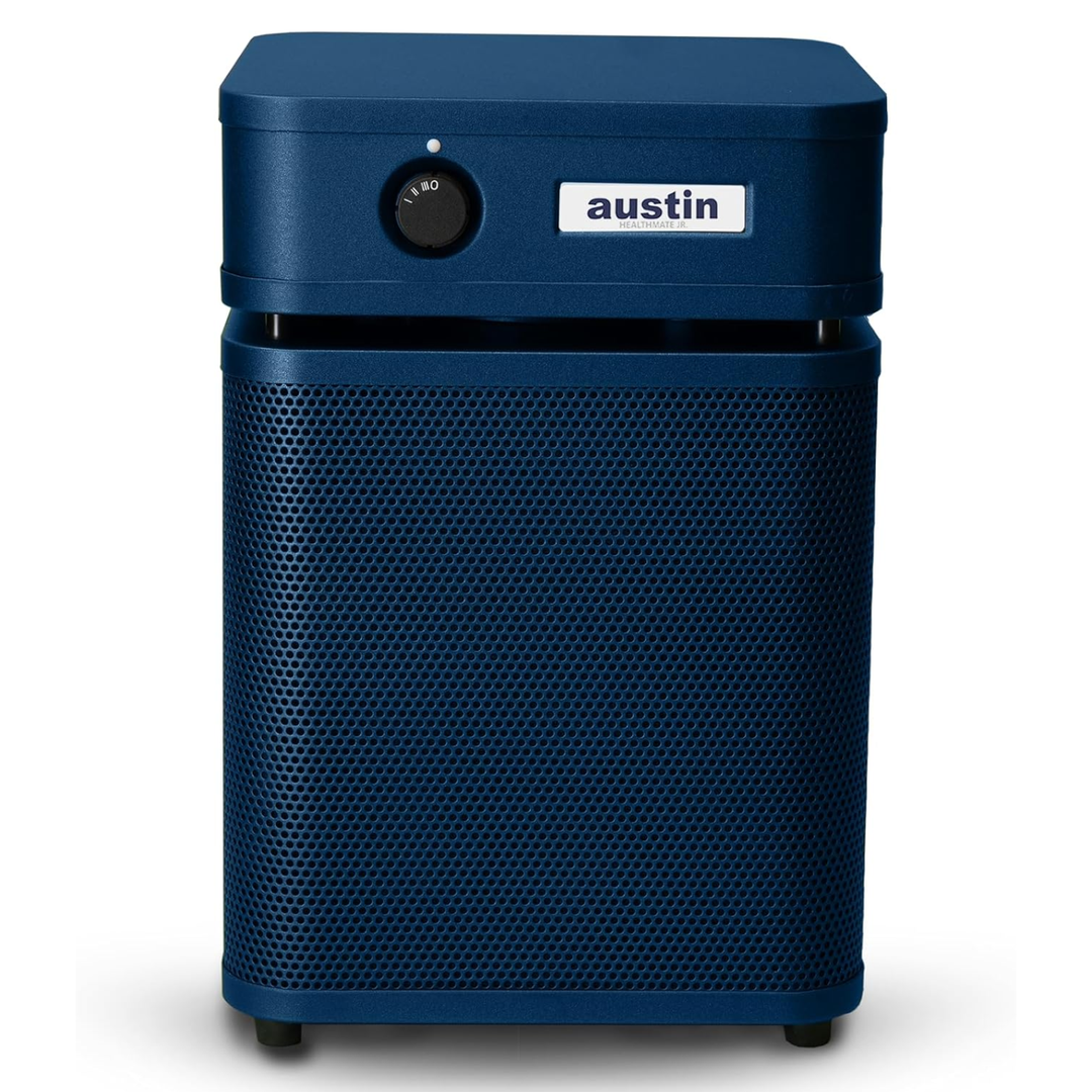 Austin Air HealthMate Junior HEPA – 110–120V (USA Model) – Midnight Blue