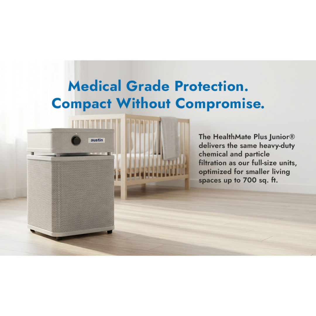 Austin Air HealthMate Plus Junior HEPA – 110–120V (USA Model) – White