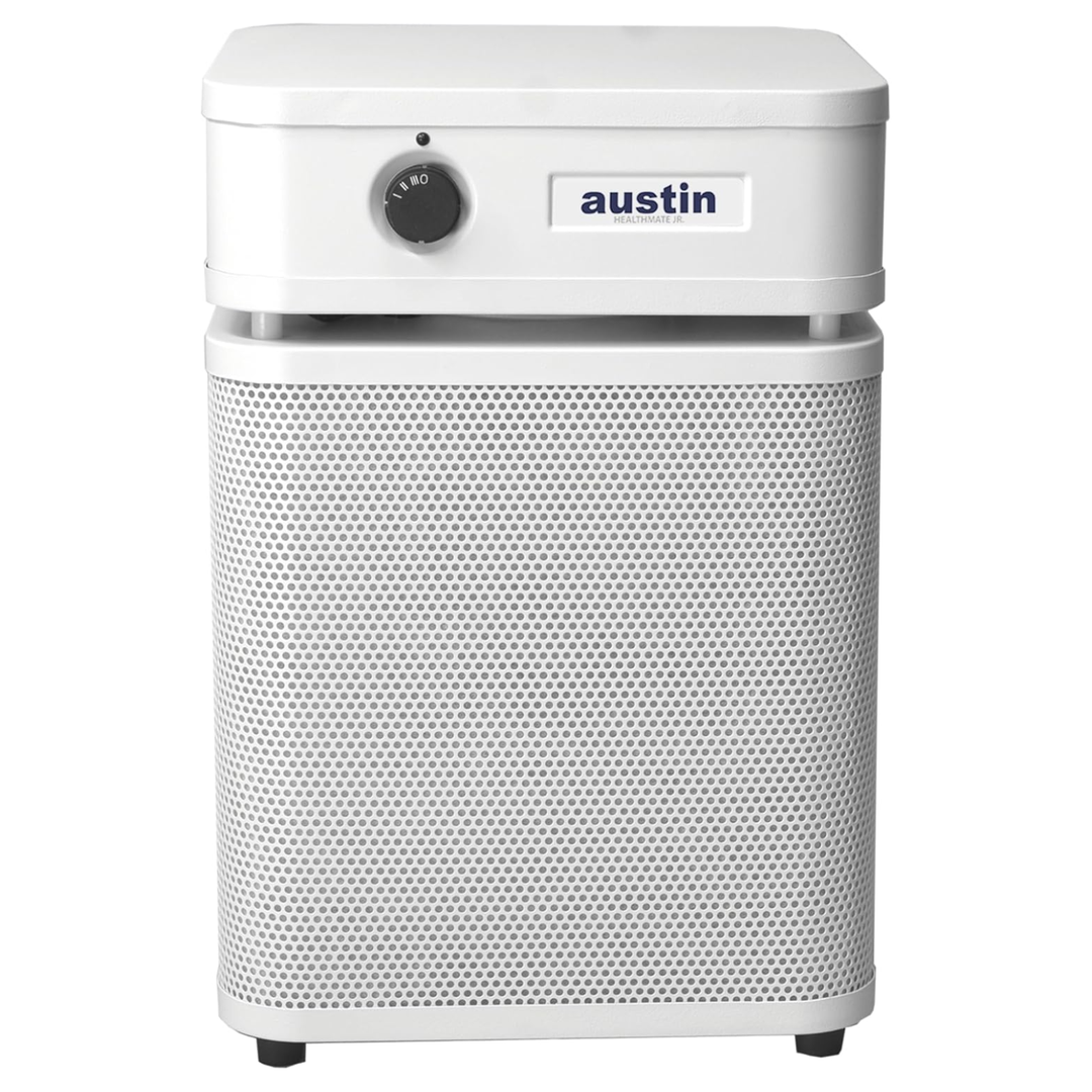 Austin Air HealthMate Junior Air Purifier HEPA – 110–120V (USA Model) – White
