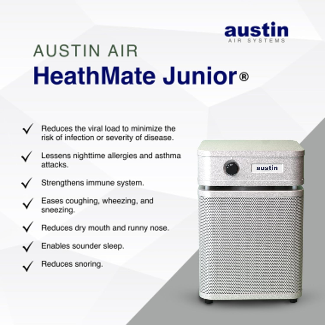 Austin Air HealthMate Junior HEPA – 110–120V (USA Model) – Sandstone