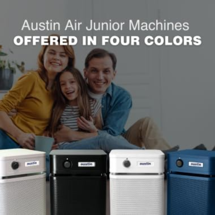 Austin Air HealthMate Junior Air Purifier HEPA – 110–120V (USA Model) – Black