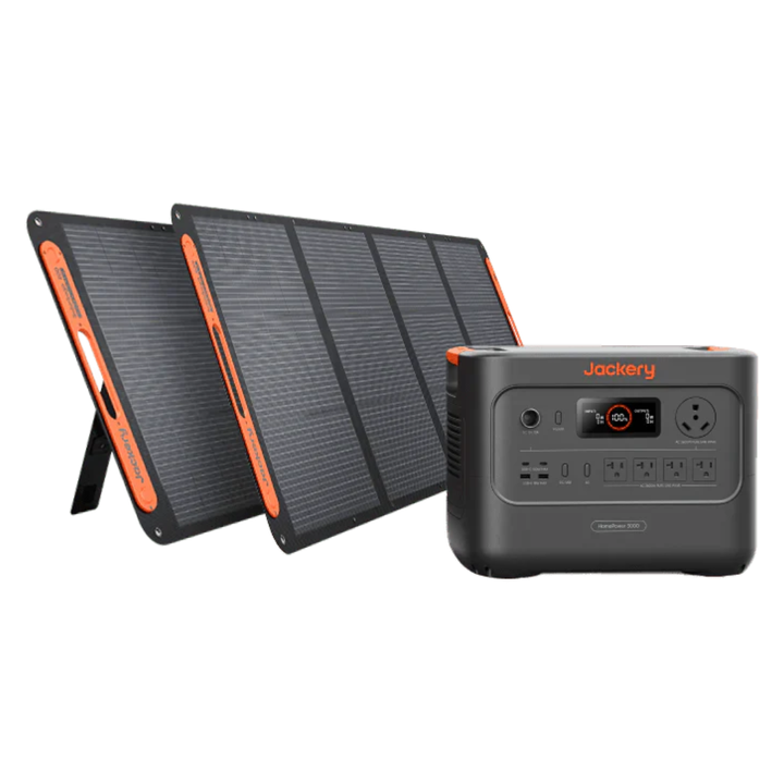 Jackery HomePower 3000 with 2 SolarSaga 200W Panels Off-Grid, RV, Home Backup