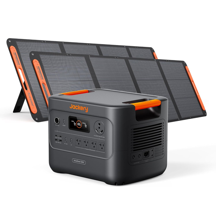 Jackery HomePower 3000 with 2 SolarSaga 200W Panels — Off-Grid, RV, Home Backup