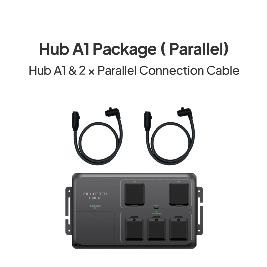 BLUETTI Hub A1 Parallel Box + 2 Parallel Cables To Connect Up To 2 Apex 300