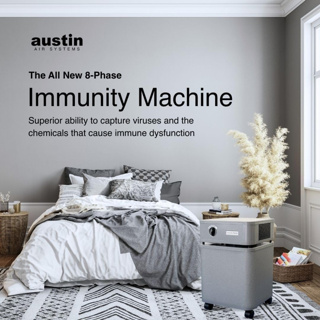 Austin Air Immunity Machine HEPA Air Purifier – 110–120V (USA Model) – Graphite