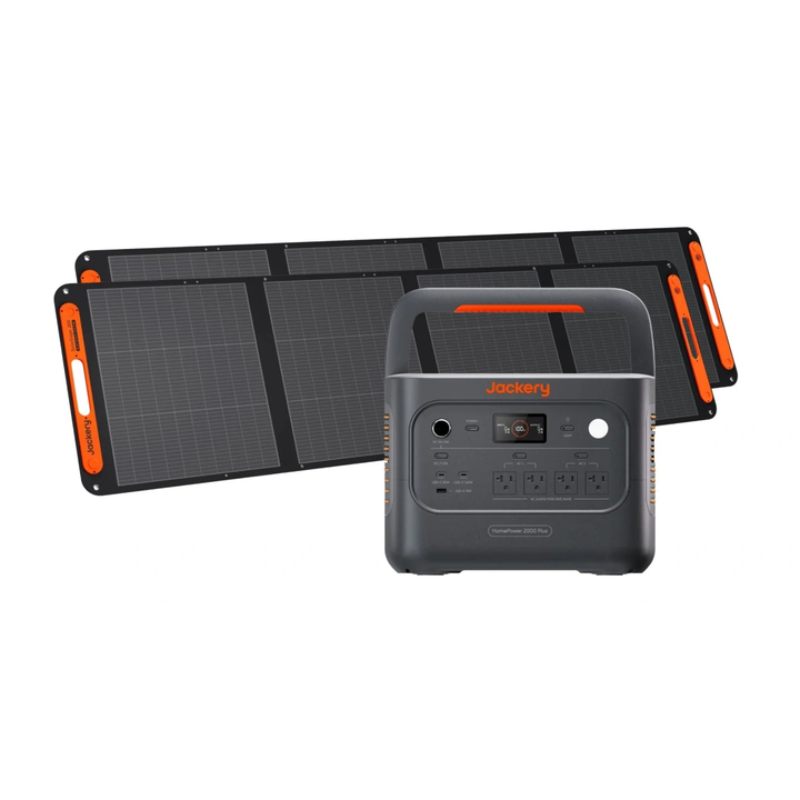 Jackery Solar Generator HomePower 2000 Plus v2 + QTY 2 OF 200W Solar Panels