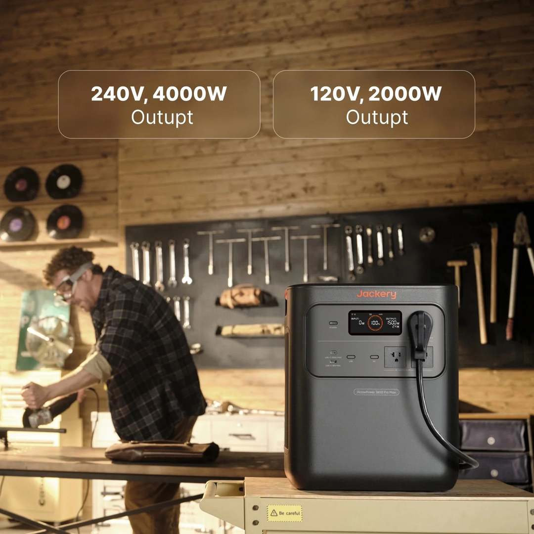 Jackery HomePower 3600 Pro Max Power Station 3584Wh Reliable Energy Backup