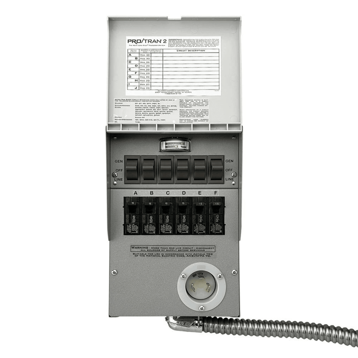 Jackery Manual Transfer Switch for HP3600Plus Prewired Indoor L5-30 Power Inlet - POWER FIT SHOP — Powering Preparedness, Health & Home