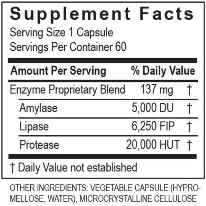Transformation Enzymes LypoZyme Supports Healthy Fat Digestion 60 Capsules