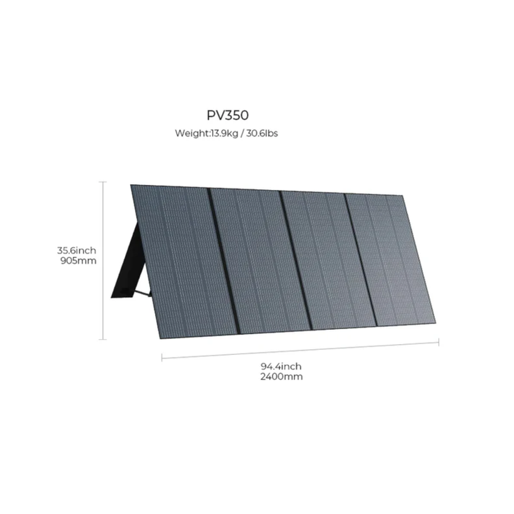 BLUETTI PV Series 350W Foldable Solar Panel For RV Camping Power Outage