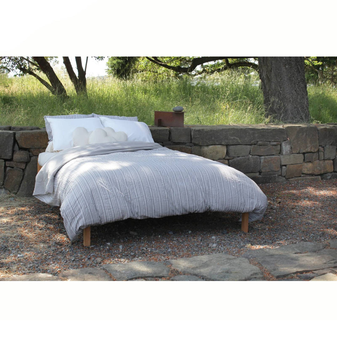 Organic cotton latex and wool futon mattress by Soaring Heart, extra long twin size, showcasing plush bedding with natural materials.