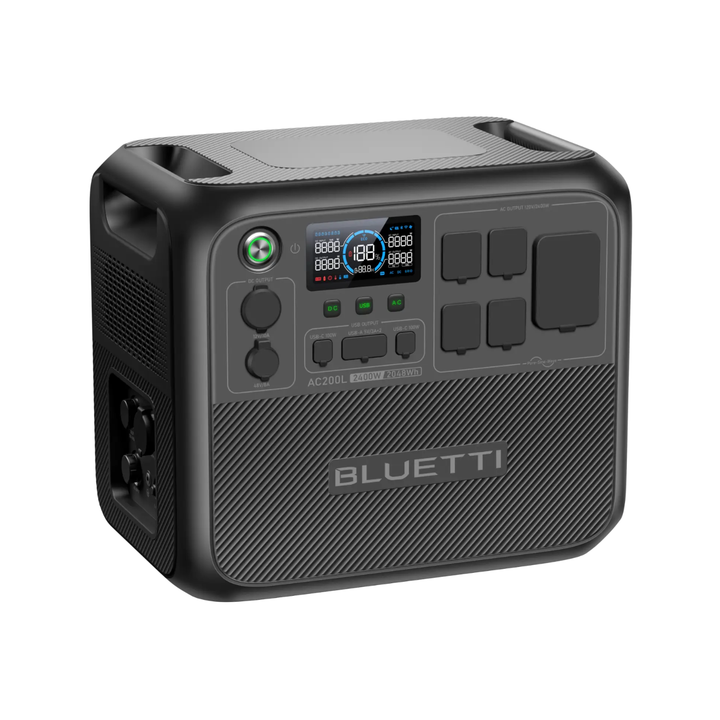 BLUETTI AC200L 2048Wh Solar Ready NEMA TT-30 and D40 Portable Power Station