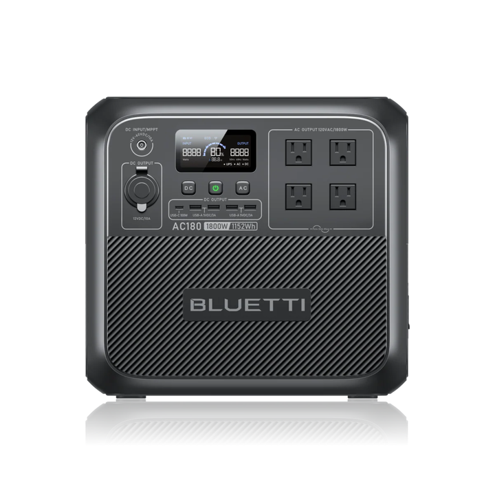 BLUETTI AC180 Solar Ready Portable Power Station 1152Wh MPPT Controller BMS