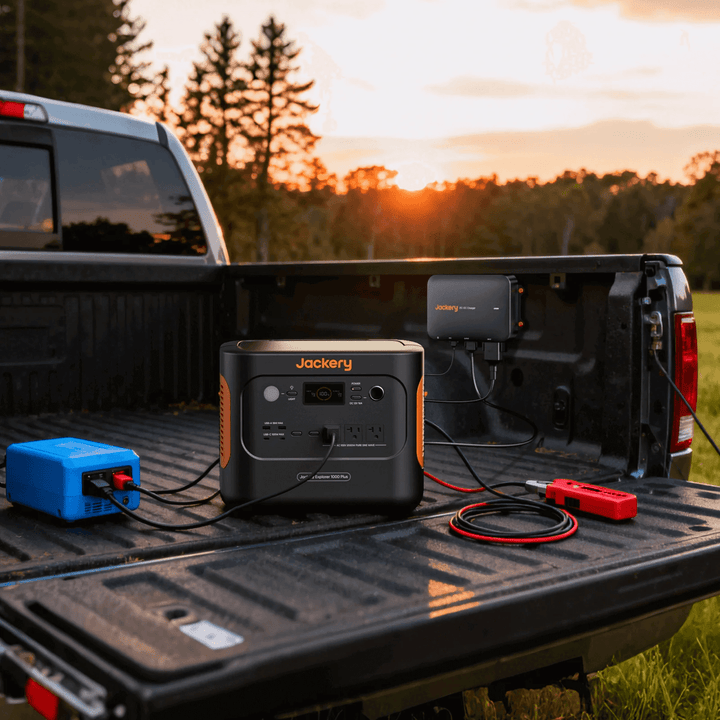 Jackery DC DC Alternator Charger 600W 12V 24V Car Power Station Charging - POWER FIT SHOP — Powering Preparedness, Health &amp; Home
