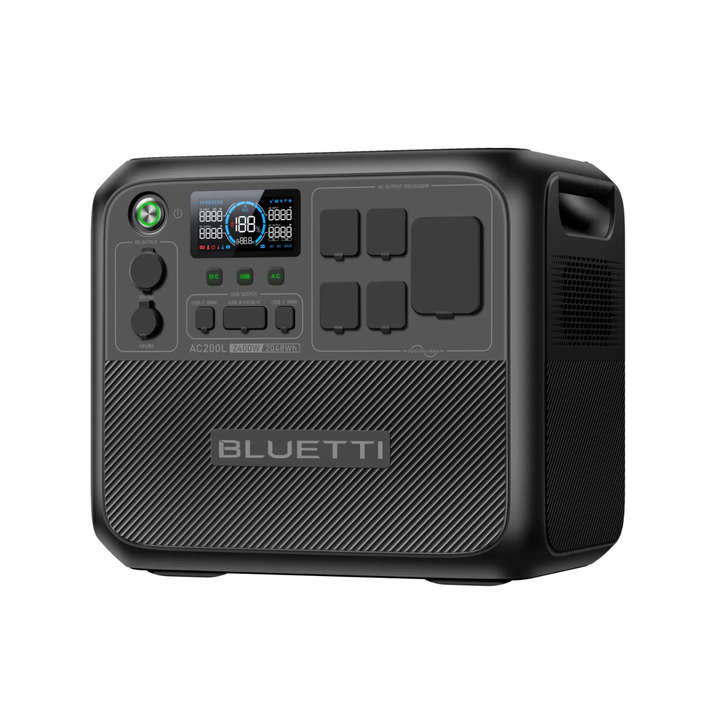 BLUETTI AC200L 2048Wh Solar Ready NEMA TT-30 and D40 Portable Power Station