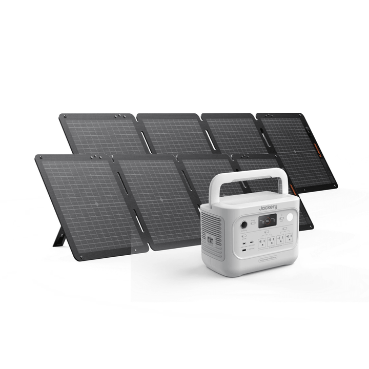Jackery HomePower 1000 Plus v2 White 1024Wh + Qty 2 SolarSaga 100 Air Panels - POWER FIT SHOP — Powering Preparedness, Health &amp; Home