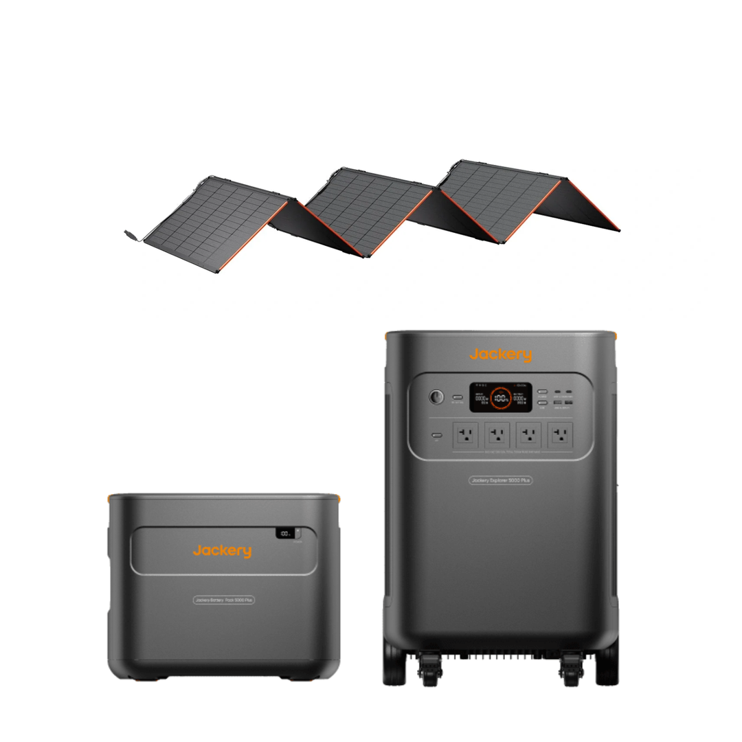 Jackery Explorer 5000 Plus Power Station 5040Wh + 1 Battery Pack 5000 + 500W Pannel