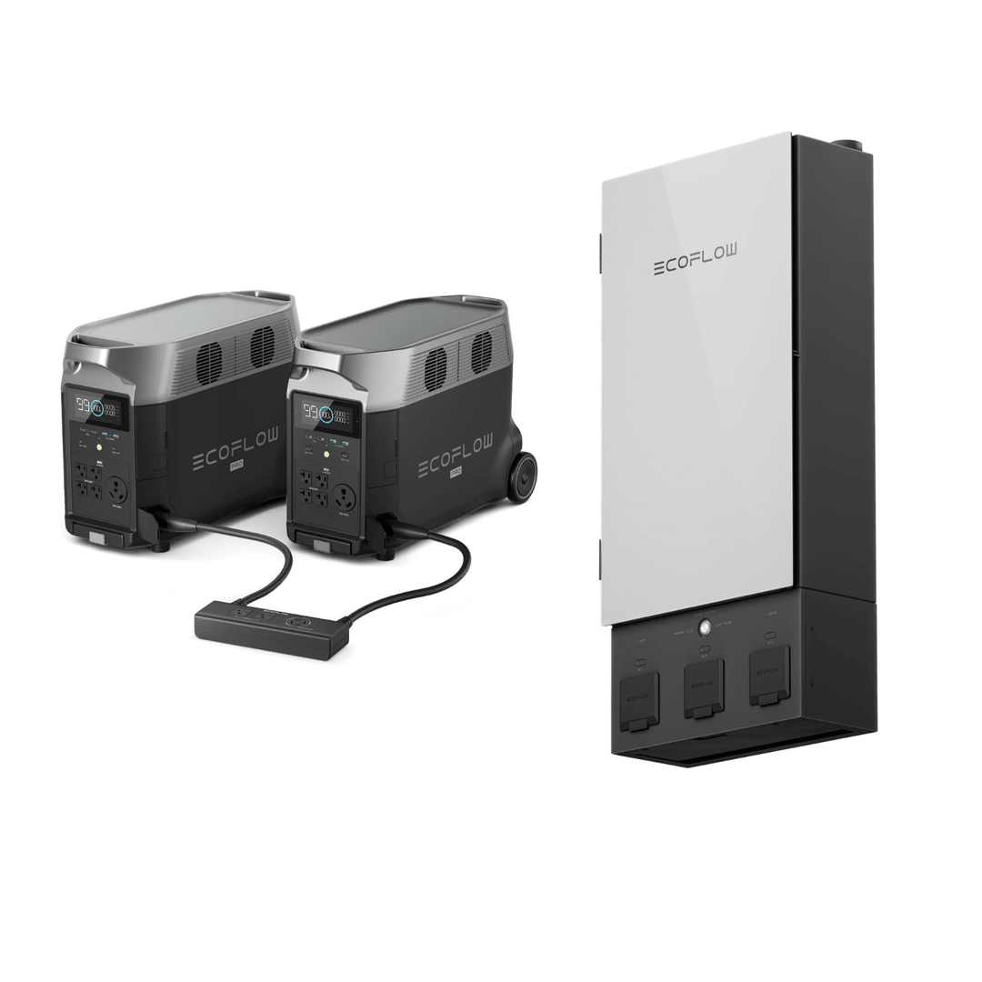 EcoFlow DELTA Pro Qty 2 + Double Voltage Hub + Smart Home Panel 2 - POWER FIT SHOP — Powering Preparedness, Health &amp; Home