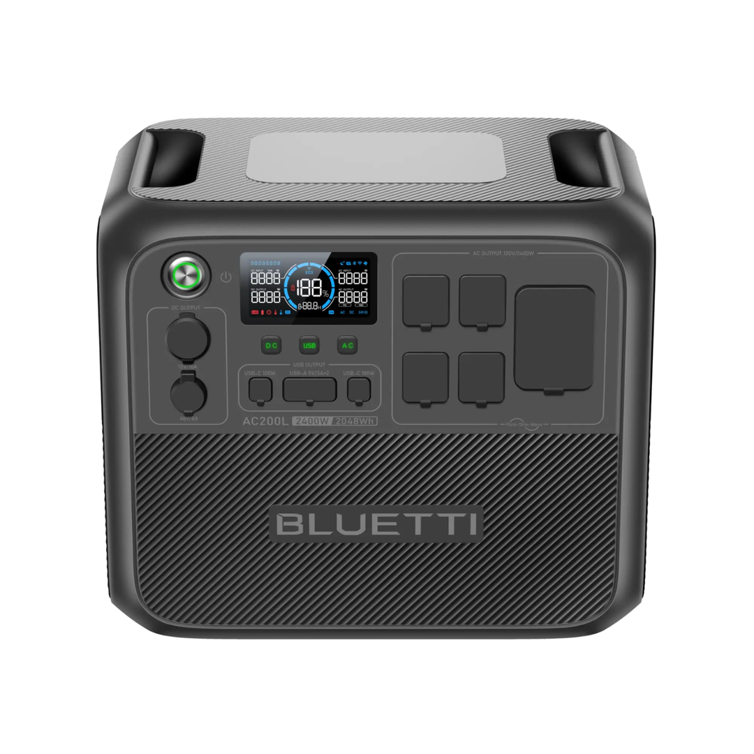 BLUETTI AC200L 2048Wh Solar Ready NEMA TT-30 and D40 Portable Power Station