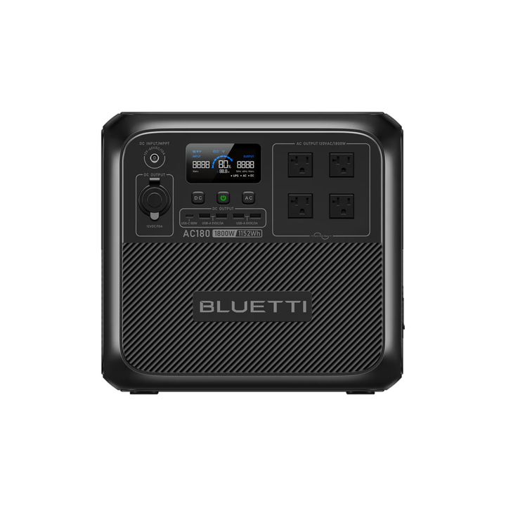 BLUETTI AC180 Solar Ready Portable Power Station 1152Wh MPPT Controller BMS