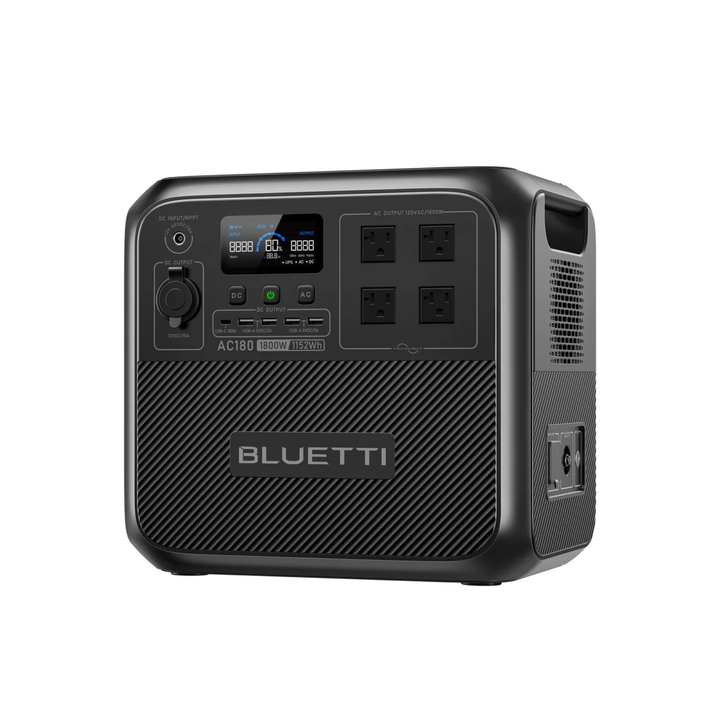BLUETTI AC180 Solar Ready Portable Power Station 1152Wh MPPT Controller BMS