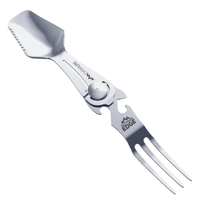 Outdoor Edge ChowLite Compact Folding Camp Utensil Stainless Steel Lightweight