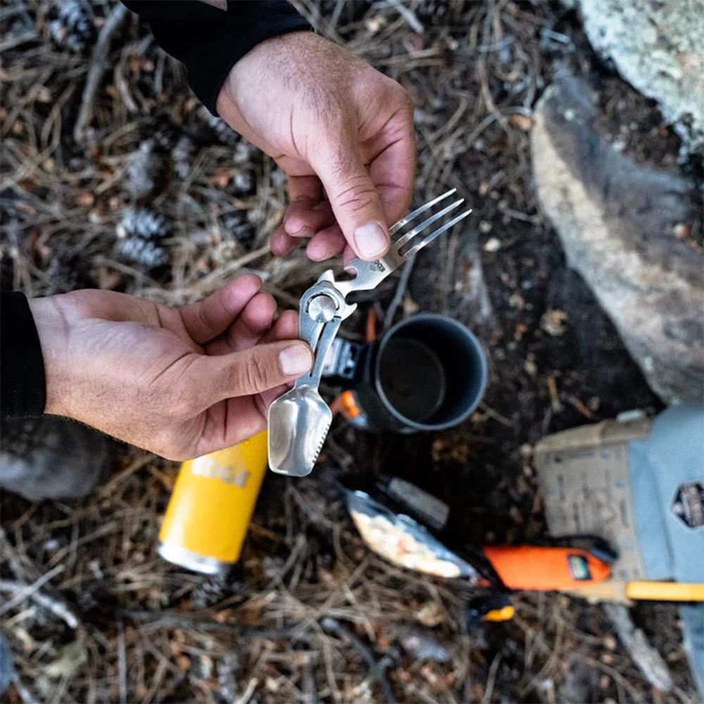 Outdoor Edge ChowLite Compact Folding Camp Utensil Stainless Steel Lightweight