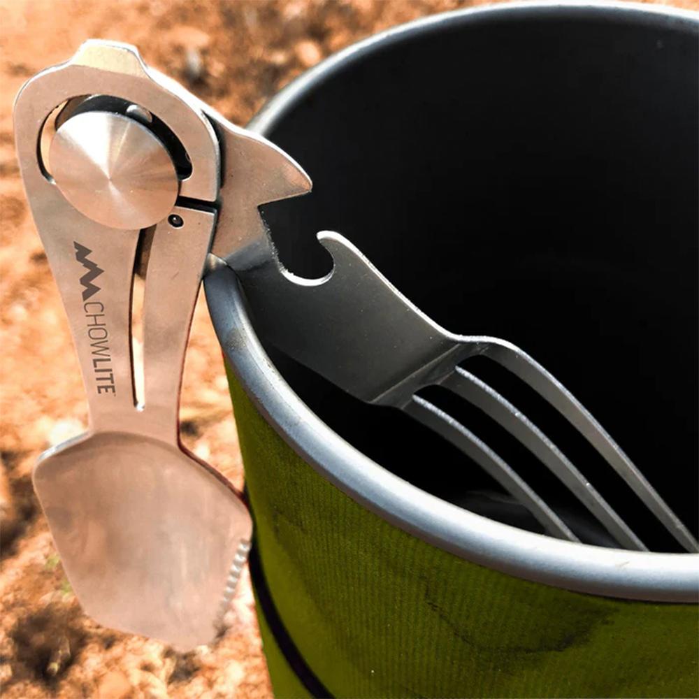 Outdoor Edge ChowLite Compact Folding Camp Utensil Stainless Steel Lightweight