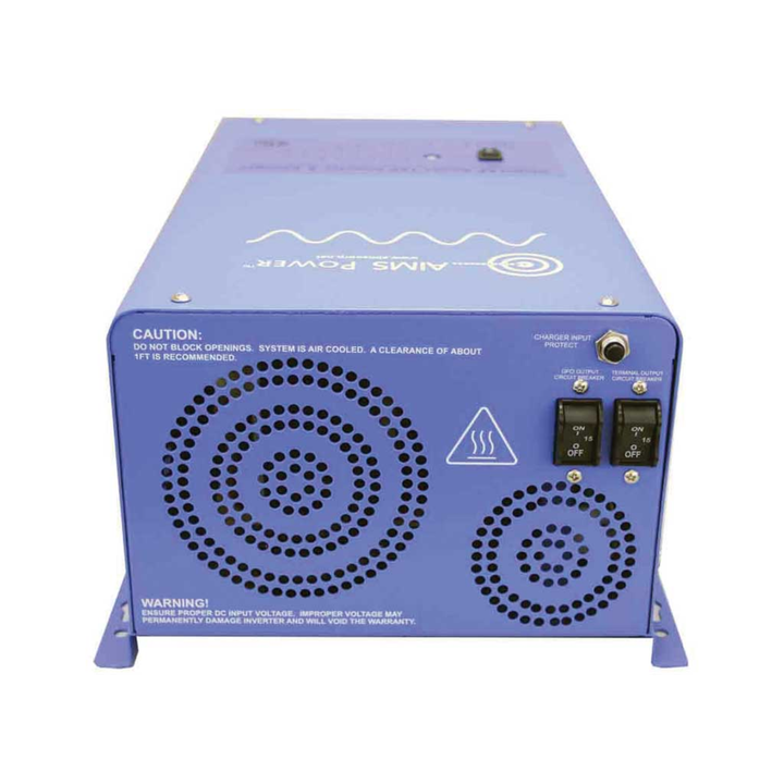 AIMS Power 2000W Pure Sine Inverter 12VDC UL458 Smart Battery Charger