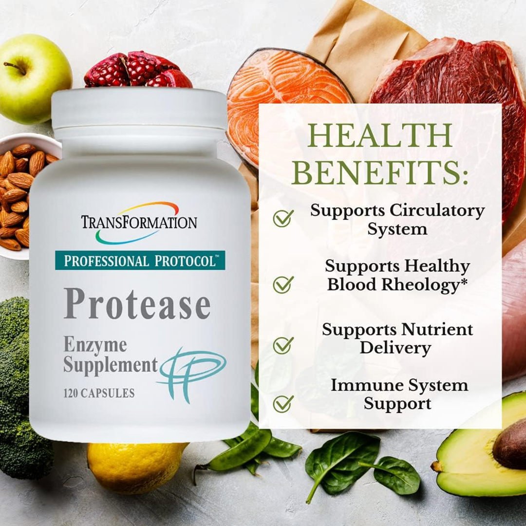Transformation Enzymes Protease Blend Circulatory Health 120 Caps