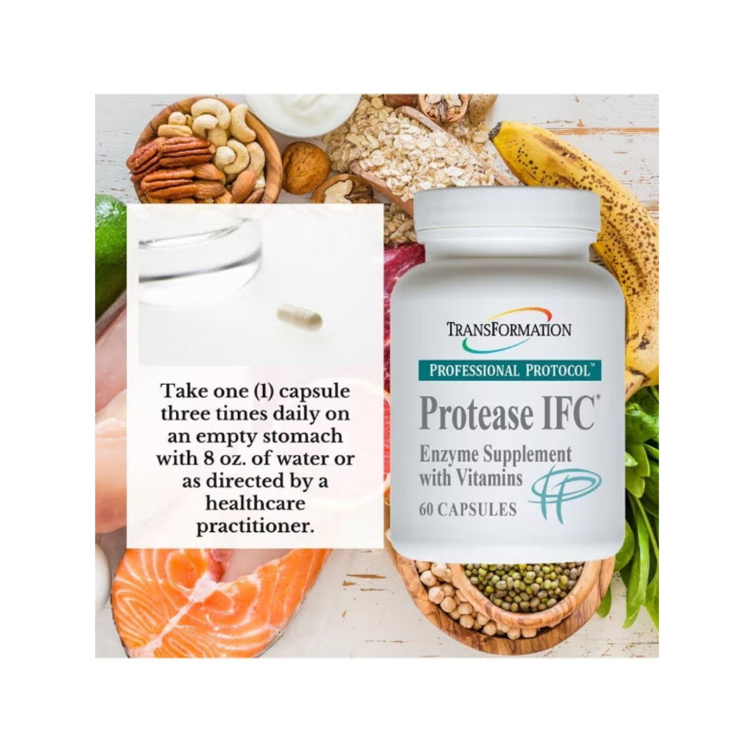 Transformation Enzymes Protease IFC Healthy Muscular System 60 Capsules