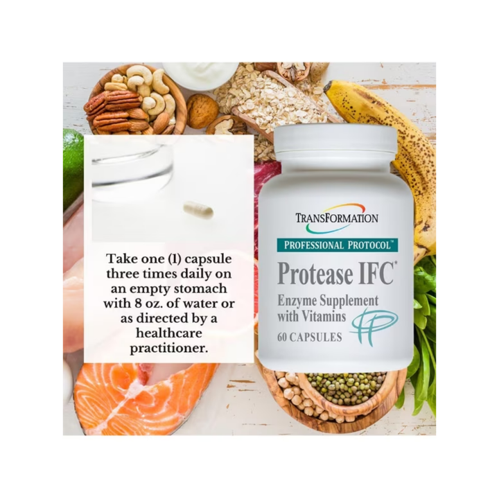 Transformation Enzymes Protease IFC Healthy Muscular System 60 Capsules