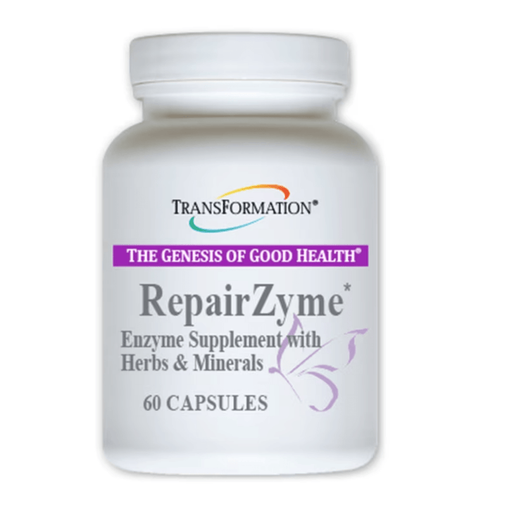 Transformation Enzymes RepairZyme 60 Caps Enzyme Supplement with Herbs Mineral - POWER FIT SHOP — Powering Preparedness, Health &amp; Home