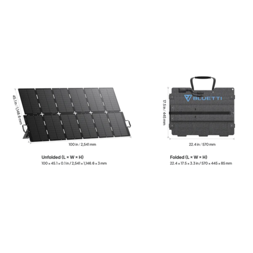 Bluetti SORA 500 Portable Foldable Solar Panel 500W Outdoor Charger Standard MC4 - POWER FIT SHOP — Powering Preparedness, Health &amp; Home