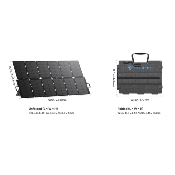 Bluetti SORA 500 Portable Foldable Solar Panel 500W Outdoor Charger Standard MC4 - POWER FIT SHOP — Powering Preparedness, Health &amp; Home