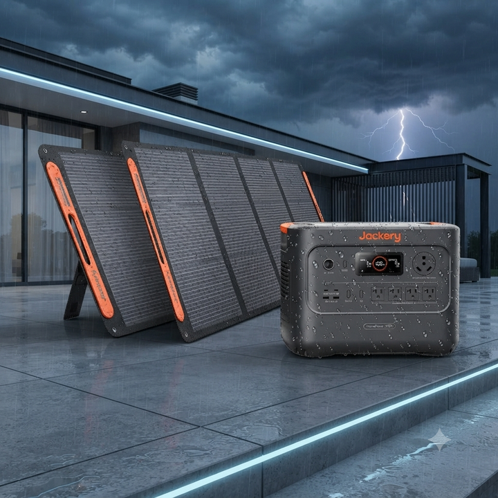 Jackery HomePower 3000 with 2 SolarSaga 200W Panels — Off-Grid, RV, Home Backup