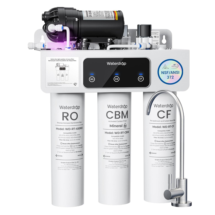Waterdrop T3-M 450GPD Remineralization Reverse Osmosis Water Filter System