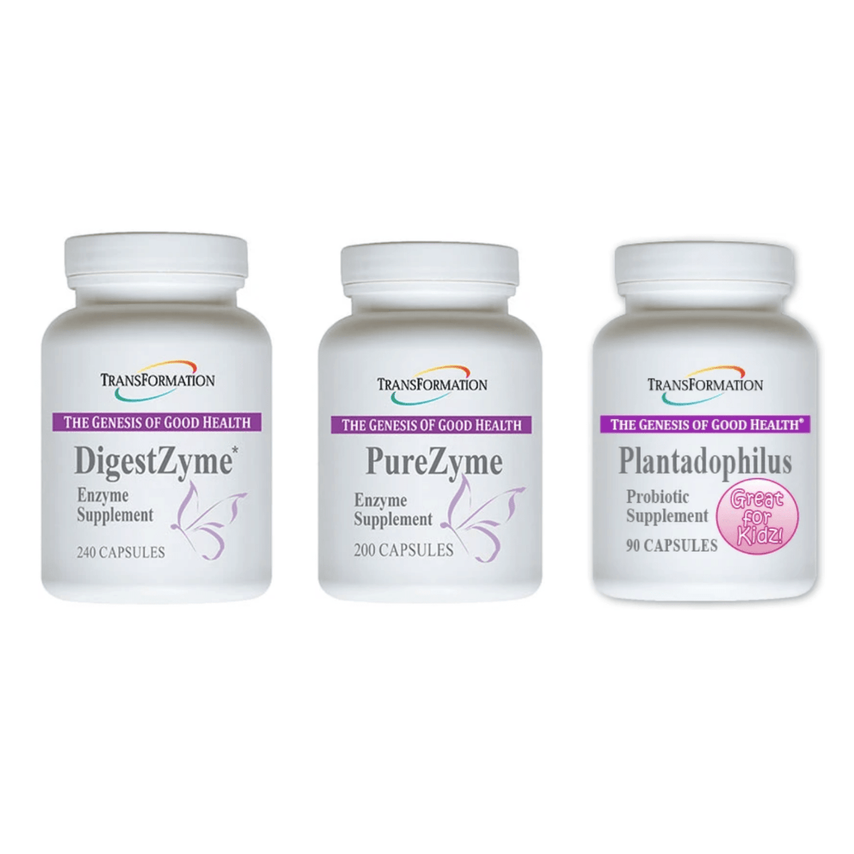 Transformation Enzymes DigestZyme 240 PureZyme 200 Caps Plantadophilus 90 Caps - POWER FIT SHOP — Powering Preparedness, Health & Home