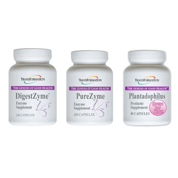 Transformation Enzymes DigestZyme 240 PureZyme 200 Caps Plantadophilus 90 Caps - POWER FIT SHOP — Powering Preparedness, Health &amp; Home