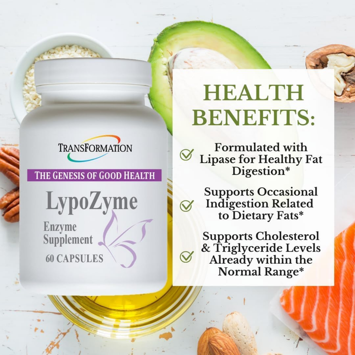 Transformation Enzymes LypoZyme Supports Healthy Fat Digestion 60 Capsules